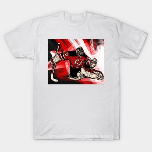 Brodeur in red T-Shirt